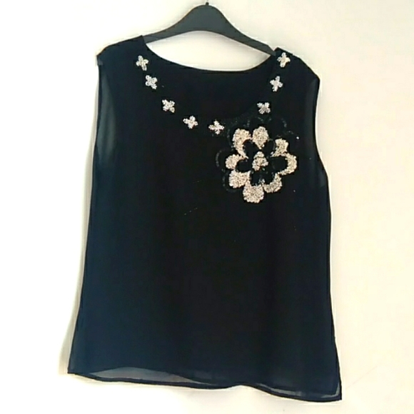 Glitter top and blazer set two piece size 42 - Picture 2 of 14